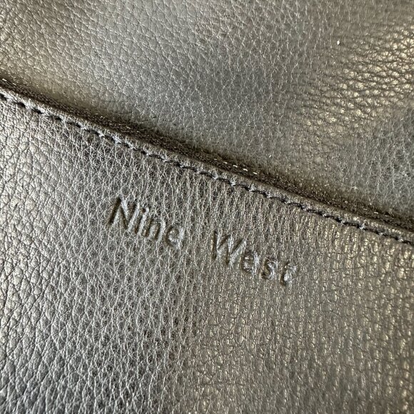 Vintage Nine West Vegan Leather Black Mini Backpack - Picture 9 of 15